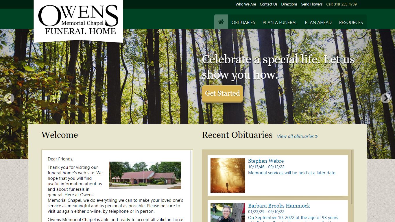 Owens Memorial Chapel Funeral Home : Ruston, Louisiana (LA)